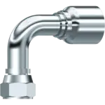 37° Flare JIC Female Swivel, 90°  PF-43-FJ90-SS